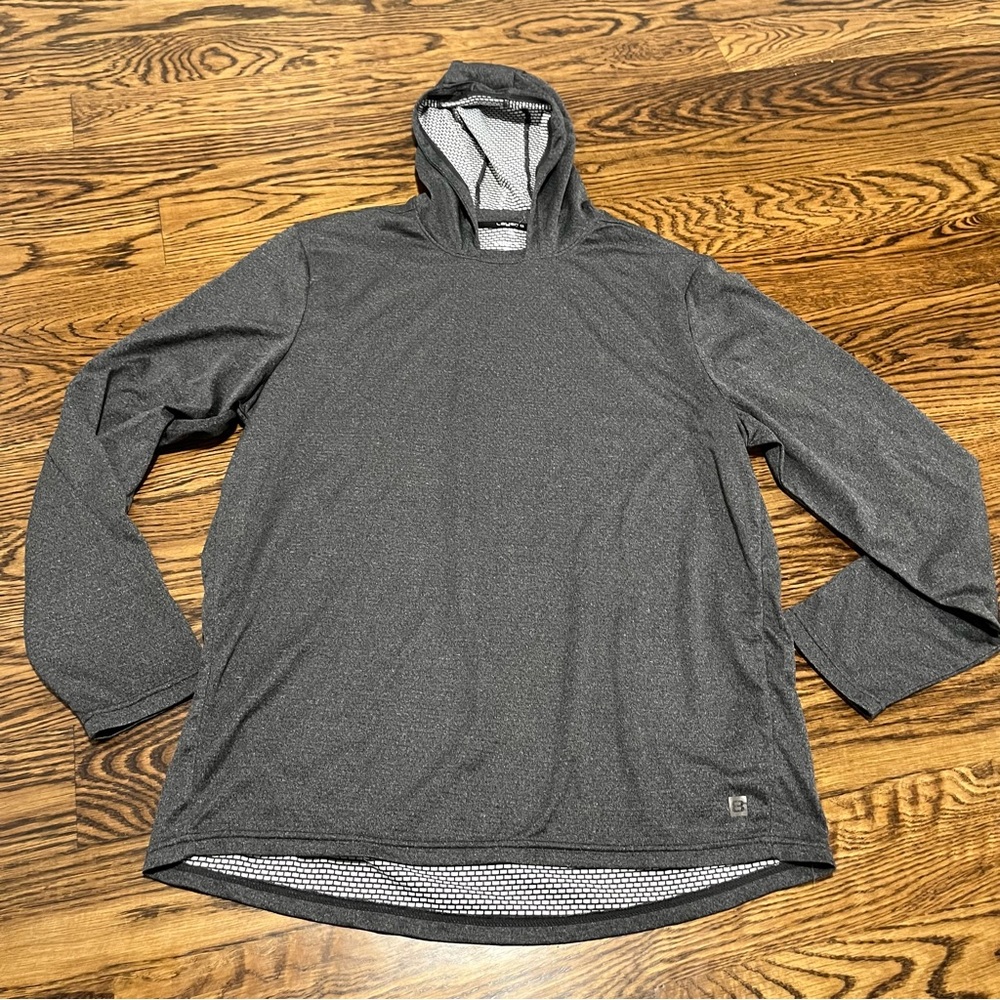 Layer 8 Charcoal Hooded Shirt Jacket